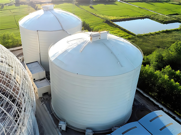 阿拉善焦炭钢板仓施工现场