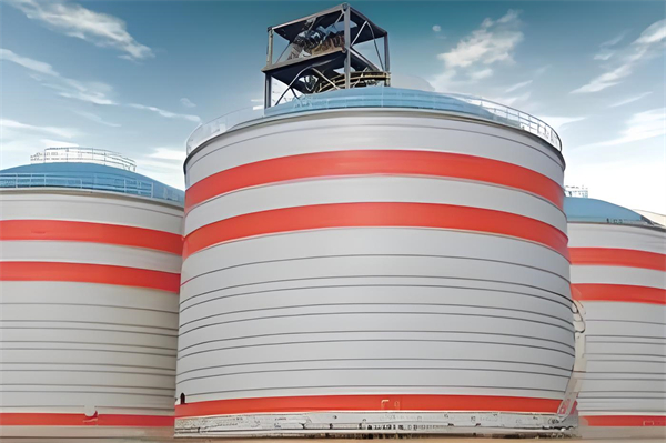 阿拉善粉煤灰钢板仓施工现场