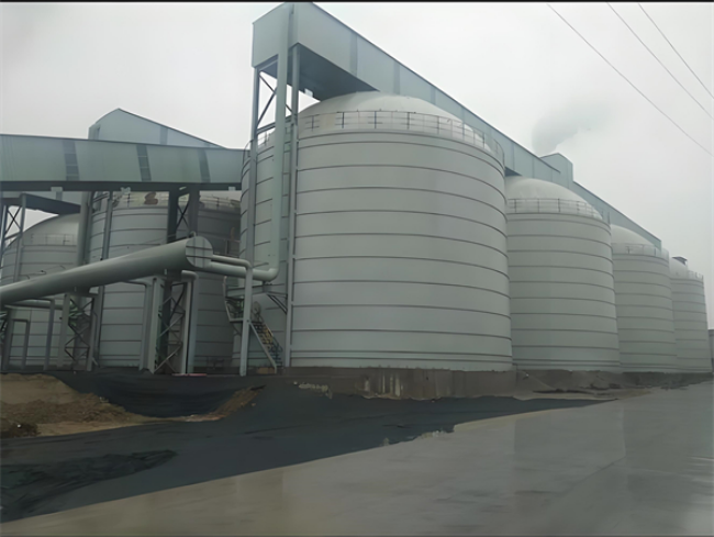 阿拉善大型钢板库施工现场